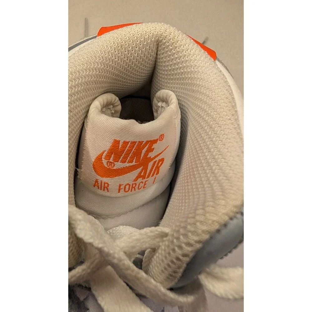Nike AF-1 High (GS) 'Be Kind' Youth Sz 6.5 Hi-Top Sneakers Wht/Org #DC2198-100